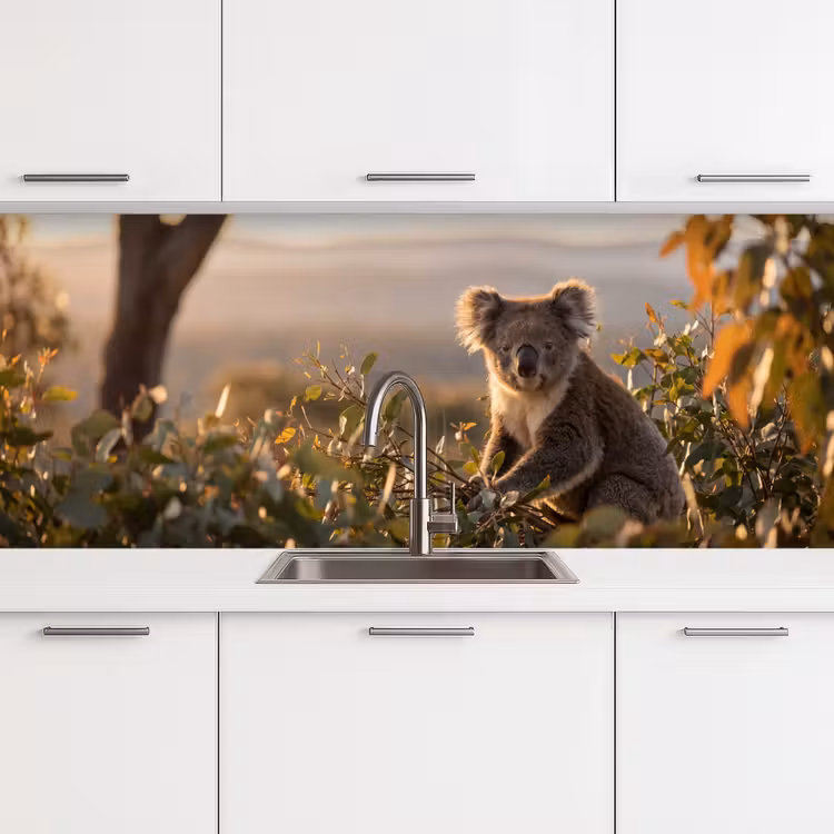 Keuken achterwand - Koala - Bladeren - Ochtendlicht — 4