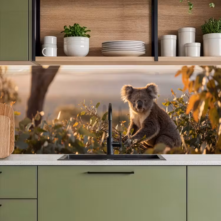 Keuken achterwand - Koala - Bladeren - Ochtendlicht — 8