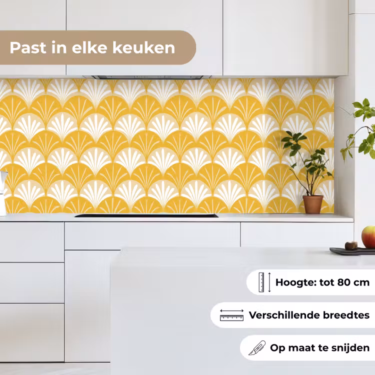 Keuken achterwand - Waaier - Geel - Art — 7