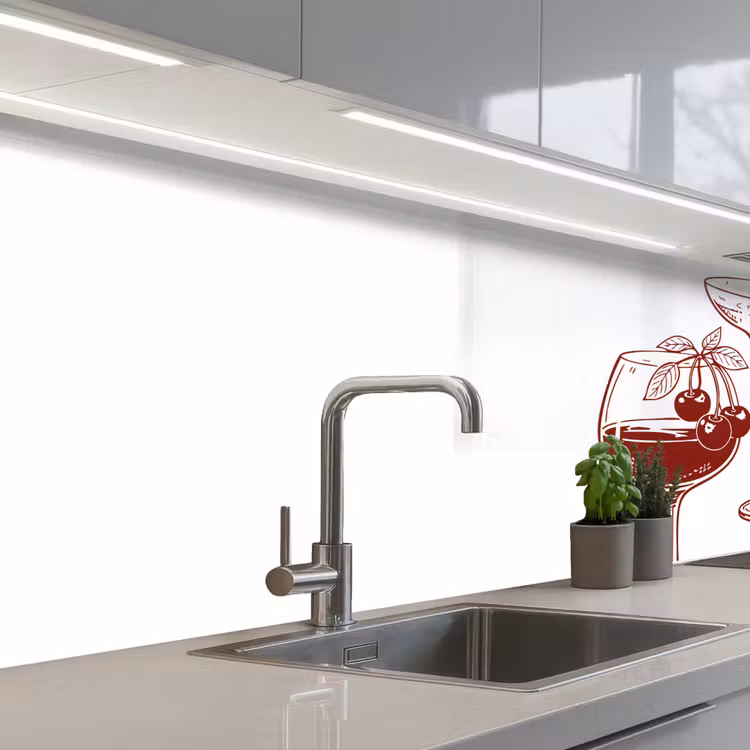 Keuken achterwand - Glazen - Cocktails - Rood — 2