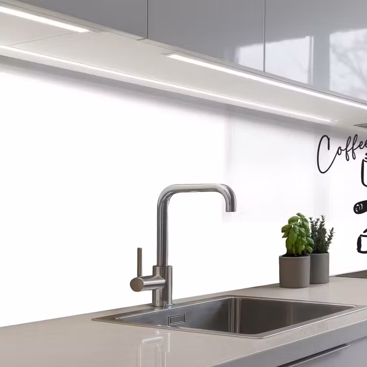 Keuken achterwand - Espressomachine - Zwart - Wit — 2