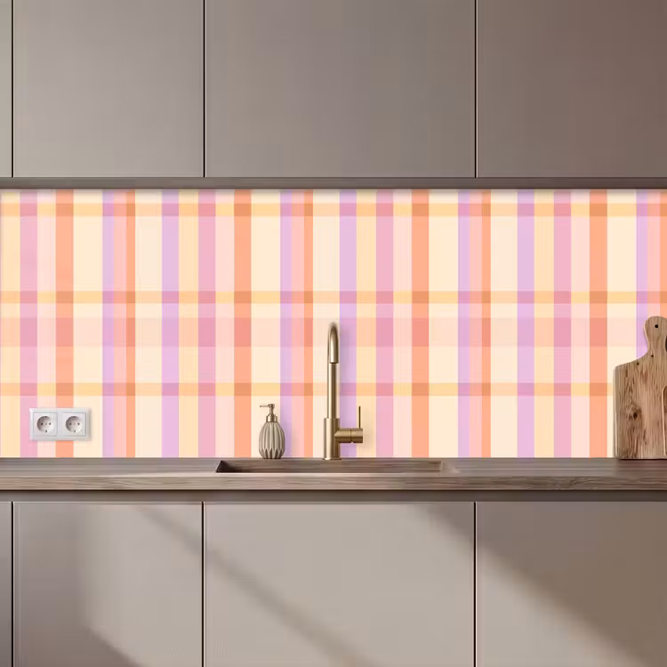 Keuken achterwand - Pastel - uitpatroon - Geometrisch — 1