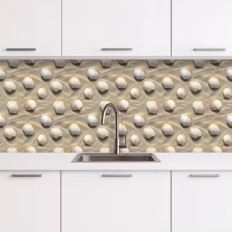 Keuken achterwand - Schelpen - Zand - Maritiem — 4