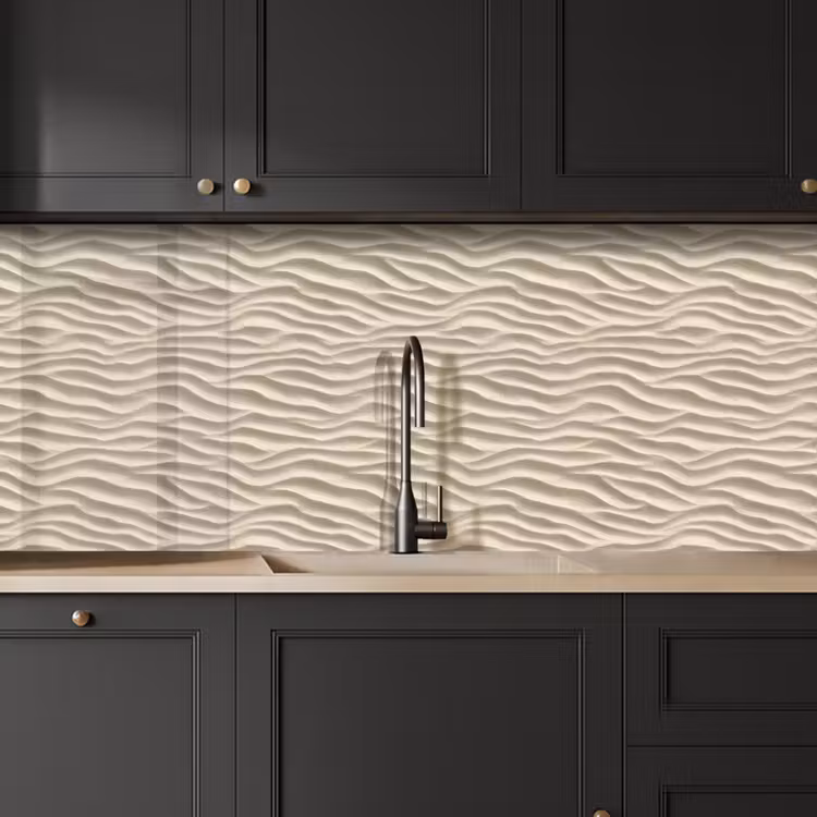 Keuken achterwand - Zand - Golven - Beige — 6