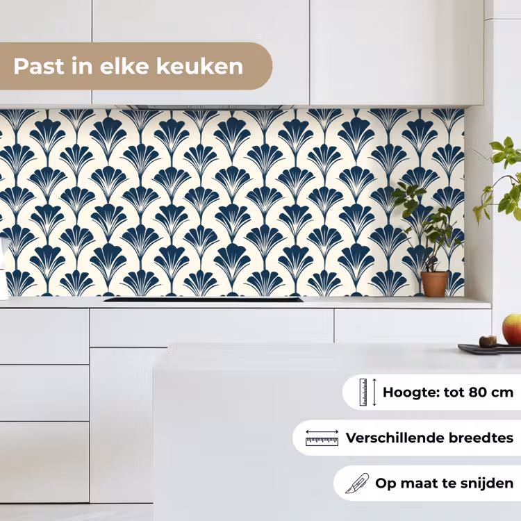 Keuken achterwand - Klassiek - Motief - Blauw — 7