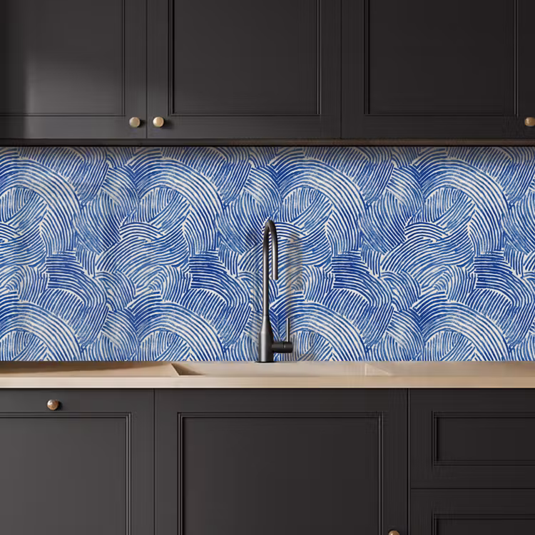 Keuken achterwand - Modern - Abstract - Blauw — 6