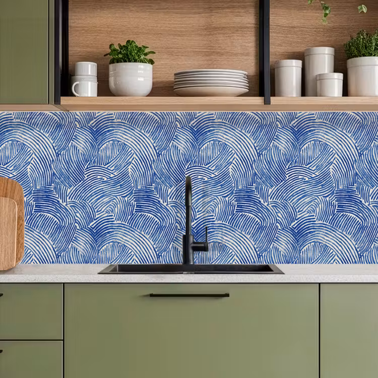 Keuken achterwand - Modern - Abstract - Blauw — 8