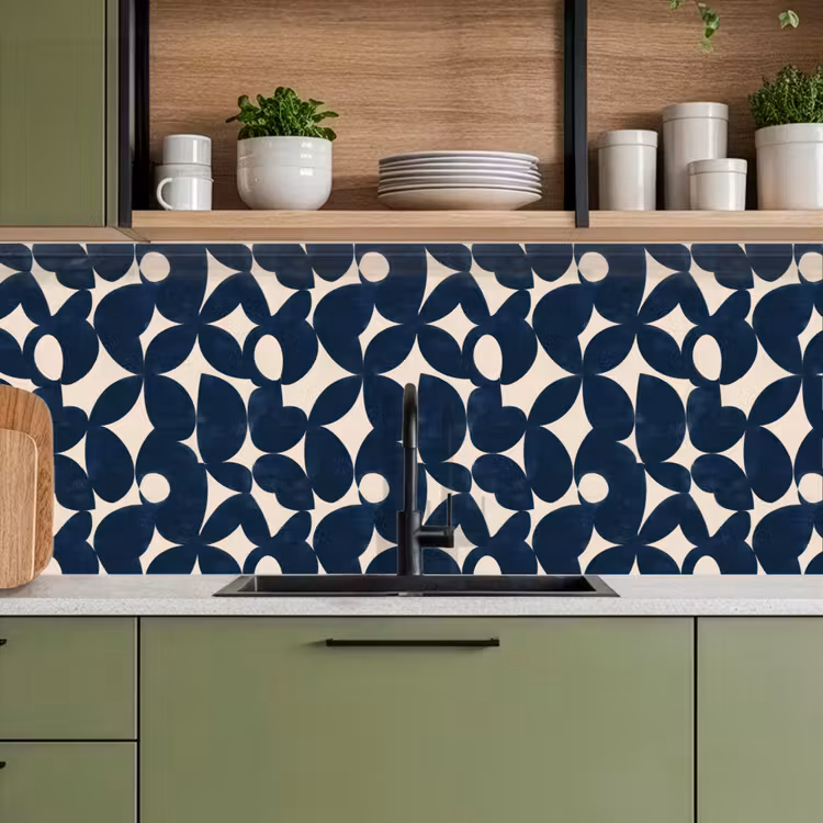 Keuken achterwand - Modern - Geometrisch - Blauw — 8