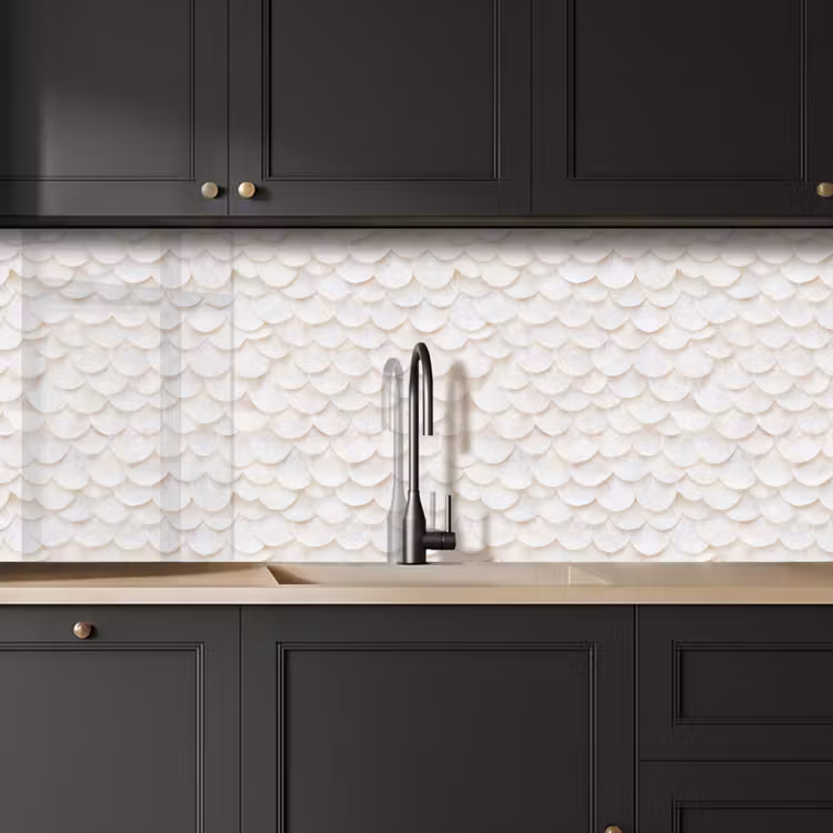 Keuken achterwand - Schubben - Wit - Elegant — 6