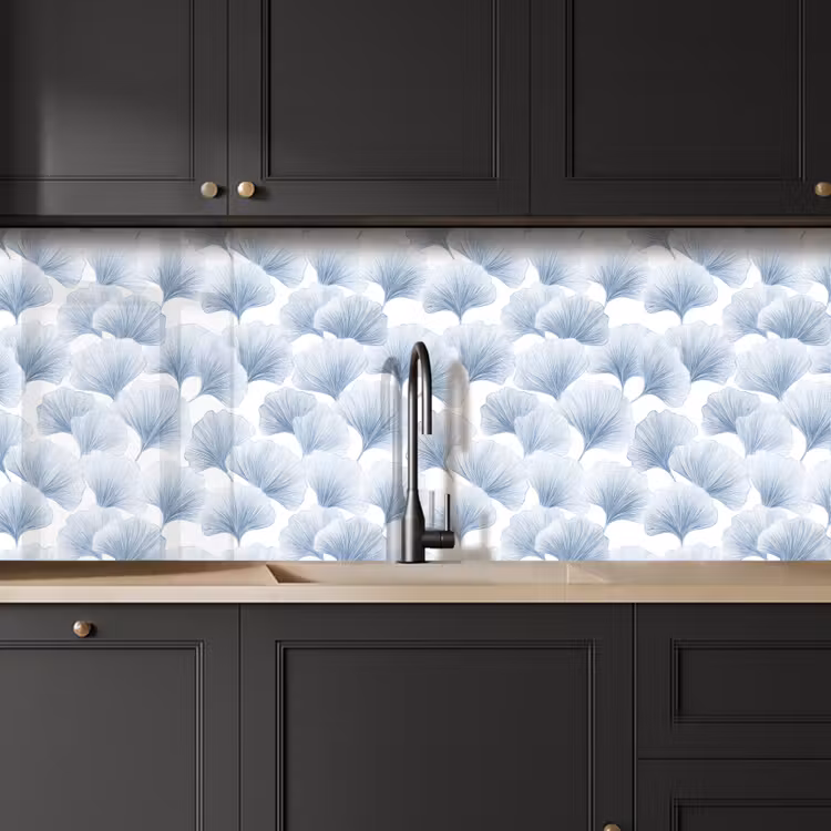 Keuken achterwand - Waaier - Modern - Blauw — 6