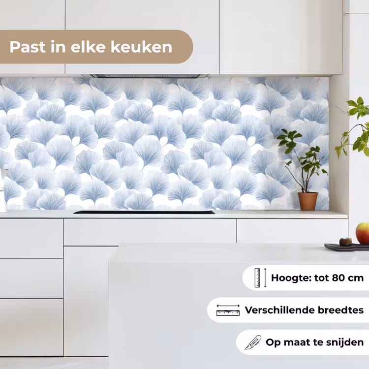Keuken achterwand - Waaier - Modern - Blauw — 7