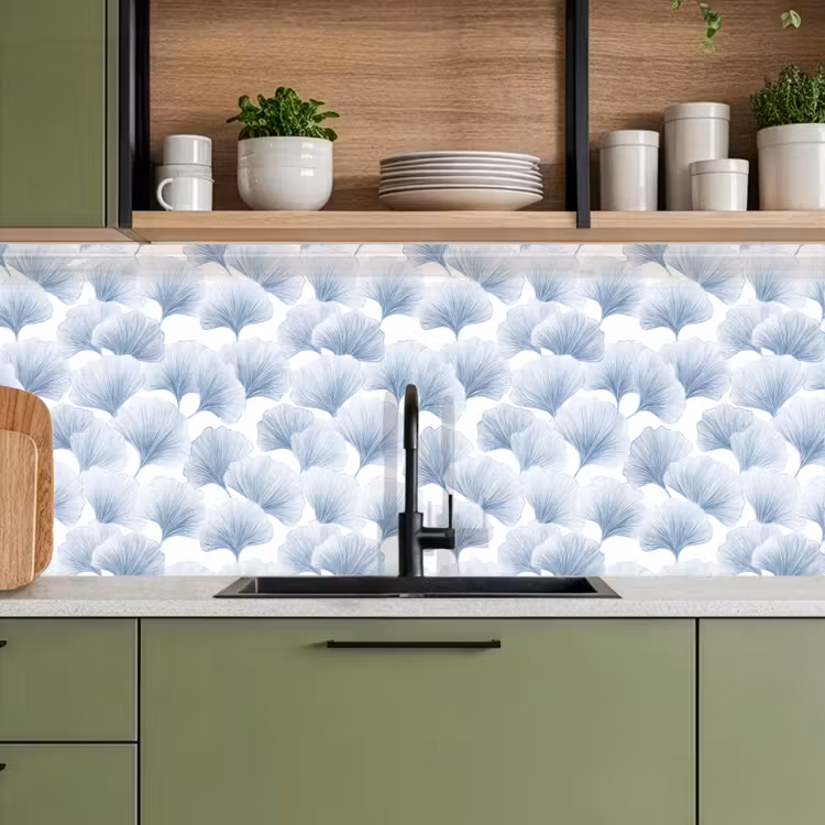 Keuken achterwand - Waaier - Modern - Blauw — 8