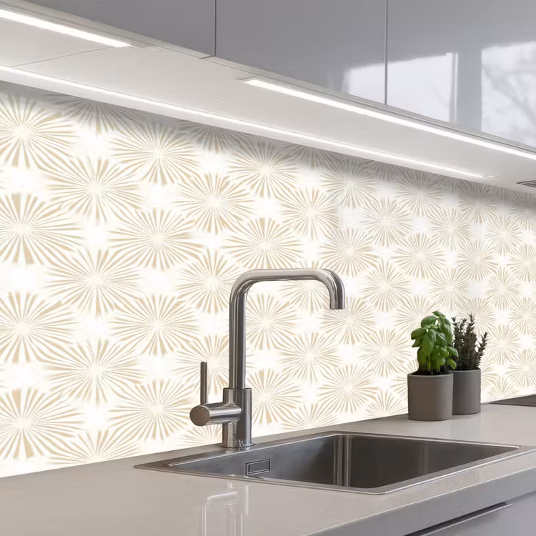 Keuken achterwand - Abstract - Motief - Beige — 2