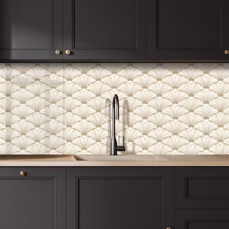 Keuken achterwand - Klassiek - Art - Beige — 6