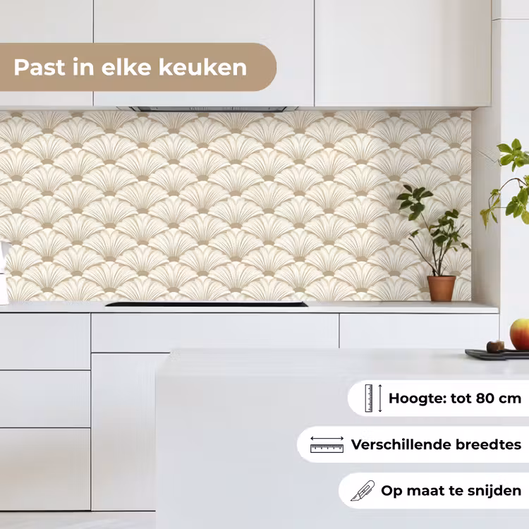 Keuken achterwand - Klassiek - Art - Beige — 7