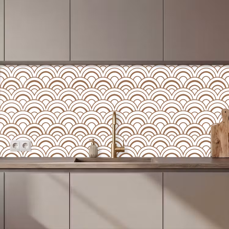 Keuken achterwand - Klassiek - Motief - Terracotta — 1