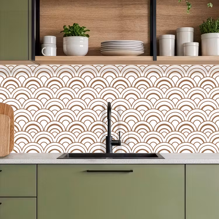 Keuken achterwand - Klassiek - Motief - Terracotta — 8
