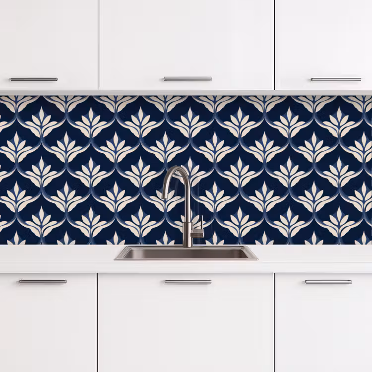 Keuken achterwand - Modern - Ontwerp - Blauw — 4