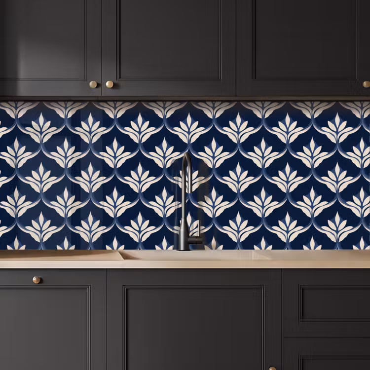 Keuken achterwand - Modern - Ontwerp - Blauw — 6