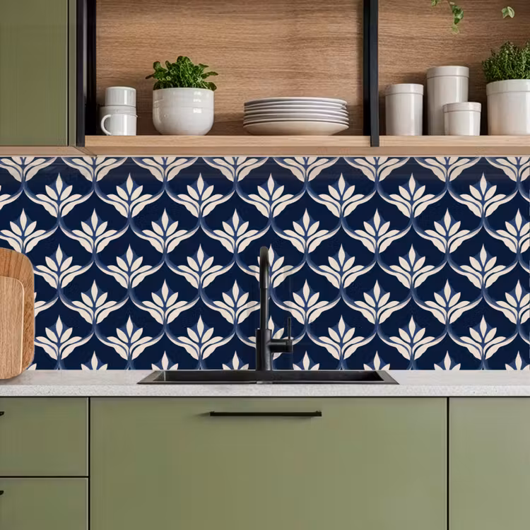 Keuken achterwand - Modern - Ontwerp - Blauw — 8