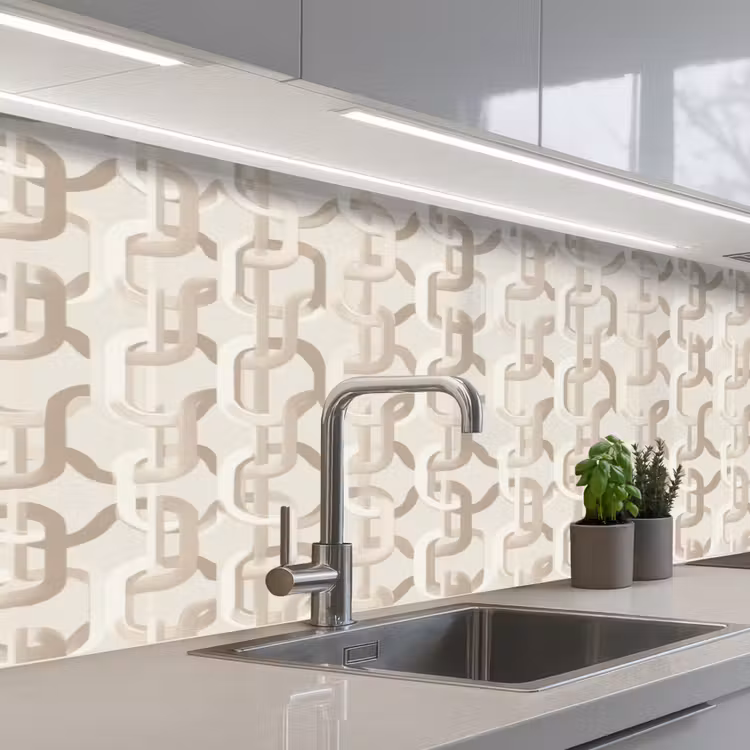 Keuken achterwand - Motief - Abstract - Beige — 2