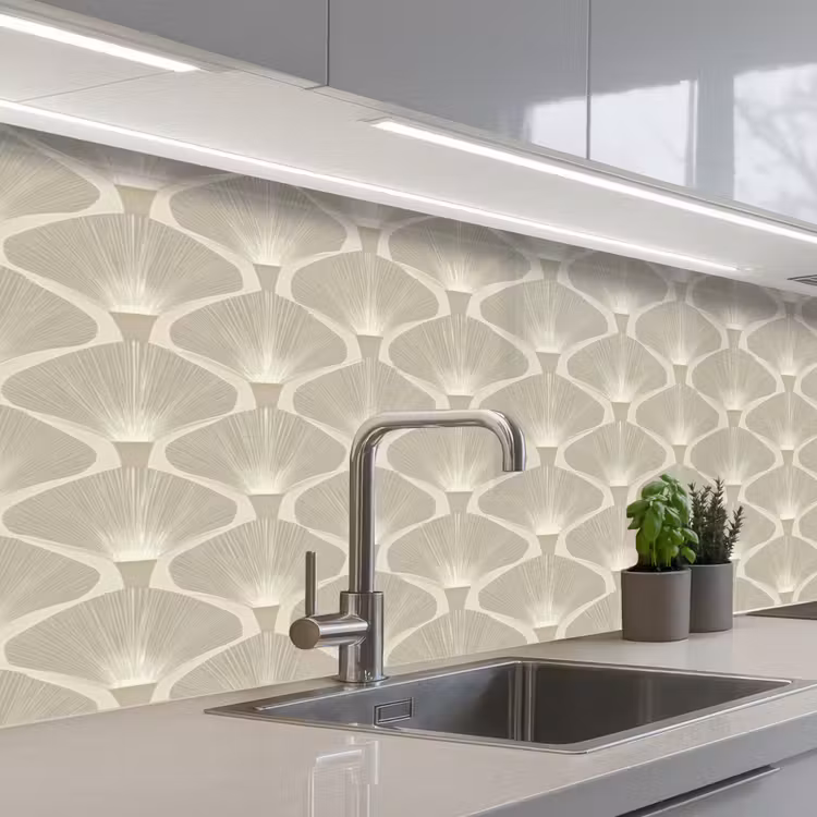 Keuken achterwand - Paneel - Ginkgo - Zand — 2