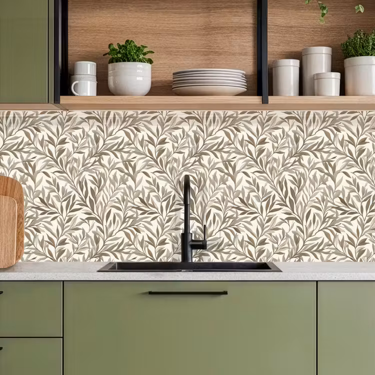 Keuken achterwand - Takken - Botanisch - Taupe — 8