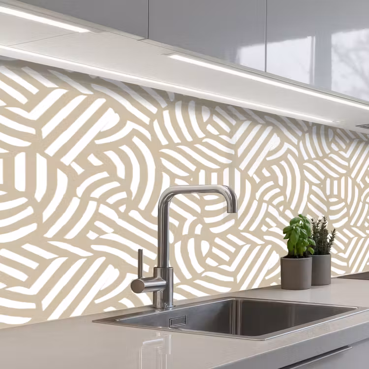 Keuken achterwand - Abstract - Modern - Beige — 2