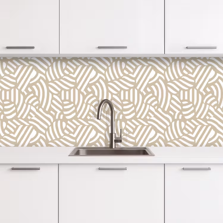 Keuken achterwand - Abstract - Modern - Beige — 4