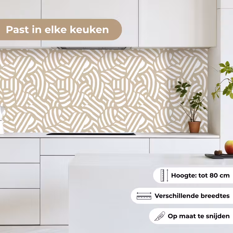 Keuken achterwand - Abstract - Modern - Beige — 7