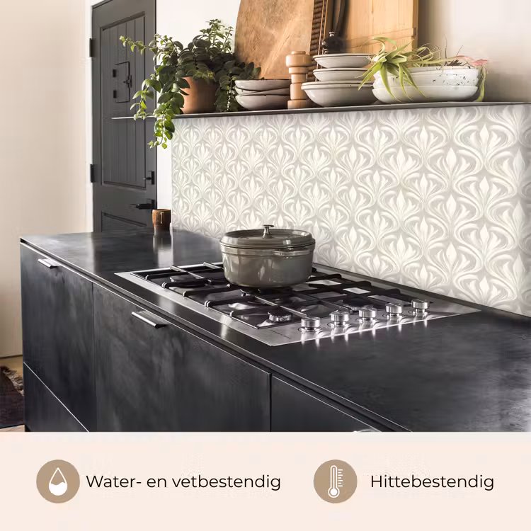 Keuken achterwand - Barok - Patroon - Beige — 5