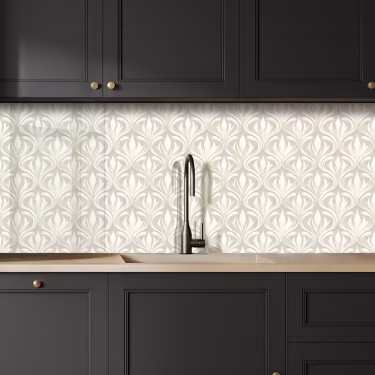 Keuken achterwand - Barok - Patroon - Beige — 6