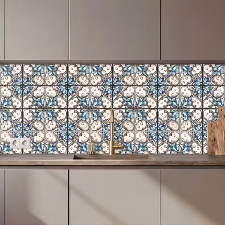 Keuken achterwand - Barok - Tegel - Kleurrijk — 1