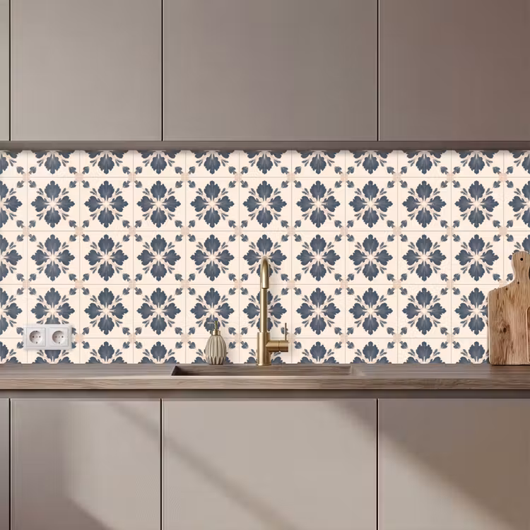 Keuken achterwand - Bladvorm - Klassiek - Kleurrijk — 1