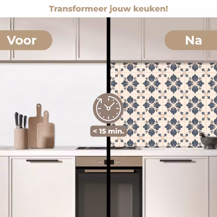 Keuken achterwand - Bladvorm - Klassiek - Kleurrijk — 3