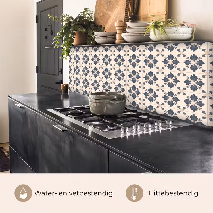 Keuken achterwand - Bladvorm - Klassiek - Kleurrijk — 5