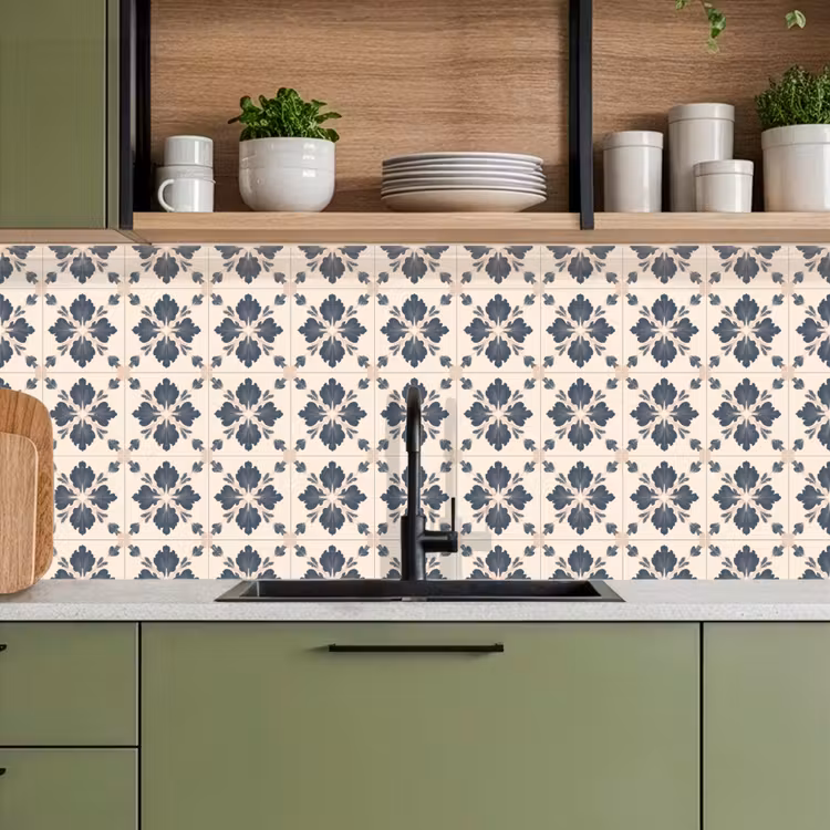 Keuken achterwand - Bladvorm - Klassiek - Kleurrijk — 8