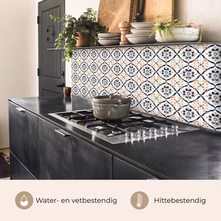 Keuken achterwand - Bladvorm - Patroon - Kleurrijk — 5