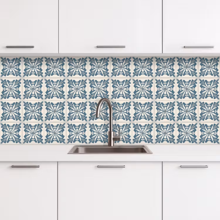 Keuken achterwand - Dessin - Tegel - Blauw — 4