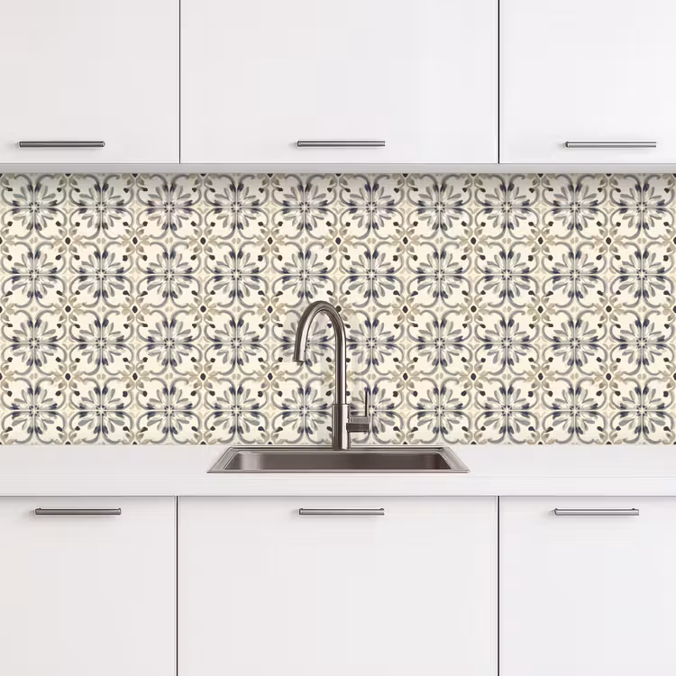 Keuken achterwand - Floraal - Patroon - Kleurrijk — 4