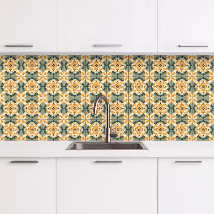 Keuken achterwand - Keramiek - Verweerd - Kleurrijk — 4