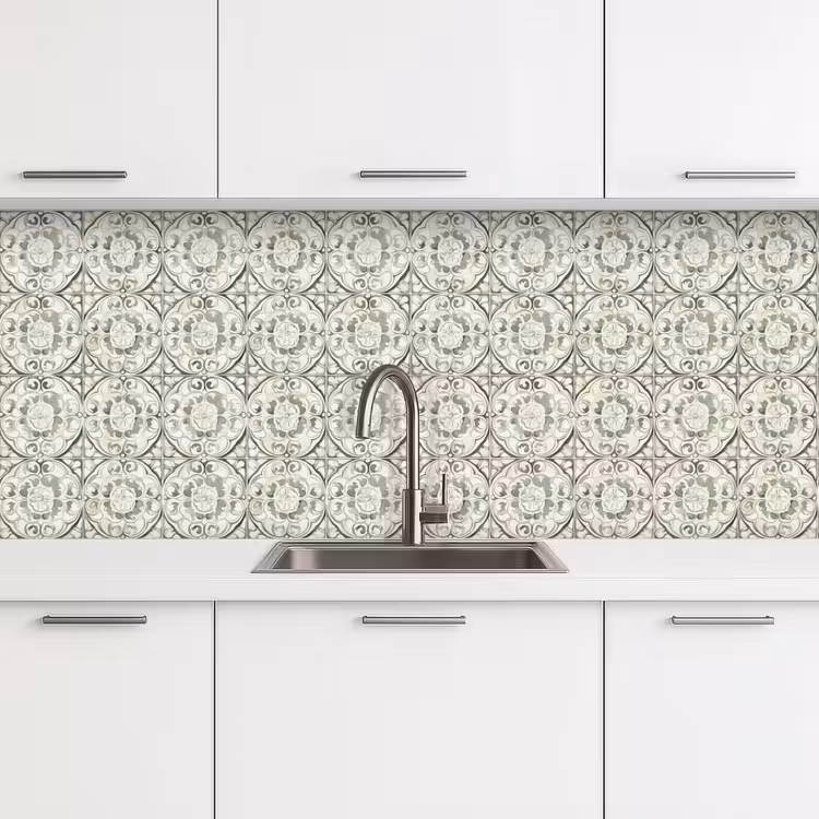 Keuken achterwand - Krulornament - Tegel - Groen — 4