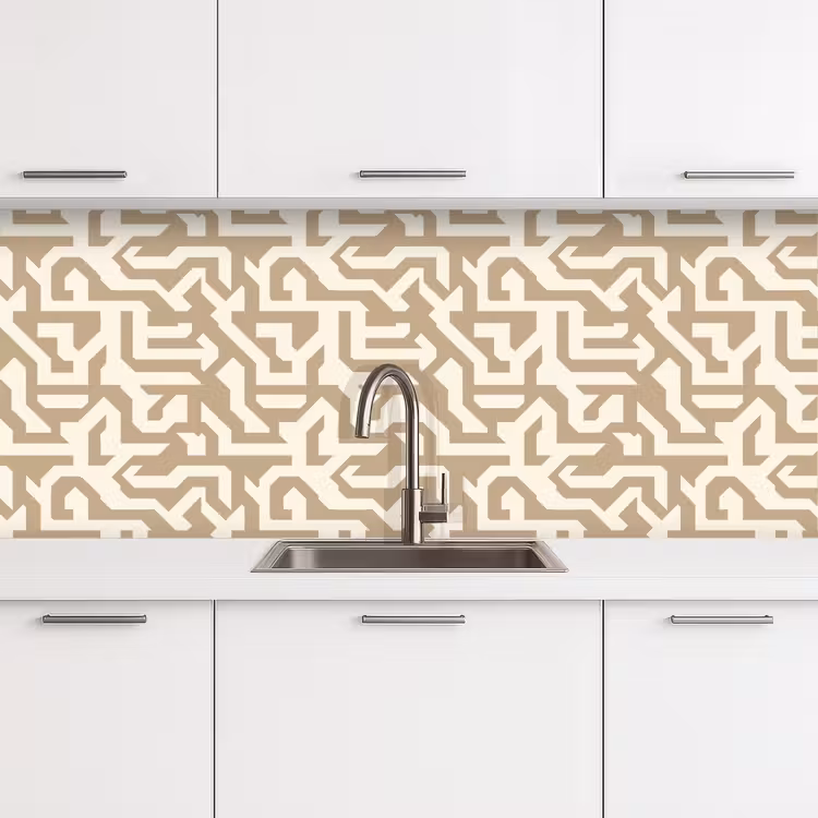 Keuken achterwand - Modern - Abstract - Beige — 4