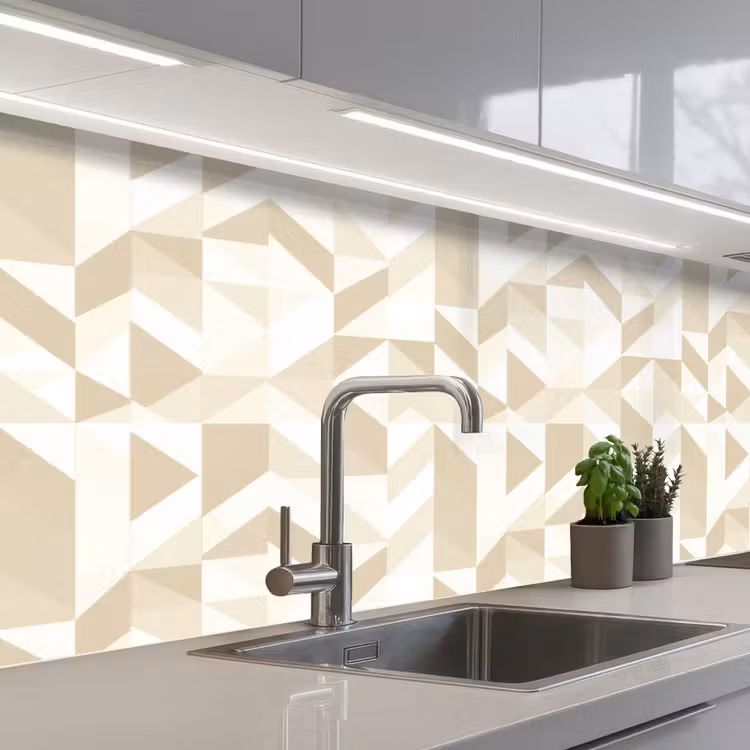 Keuken achterwand - Modern - Abstract - Beige — 2