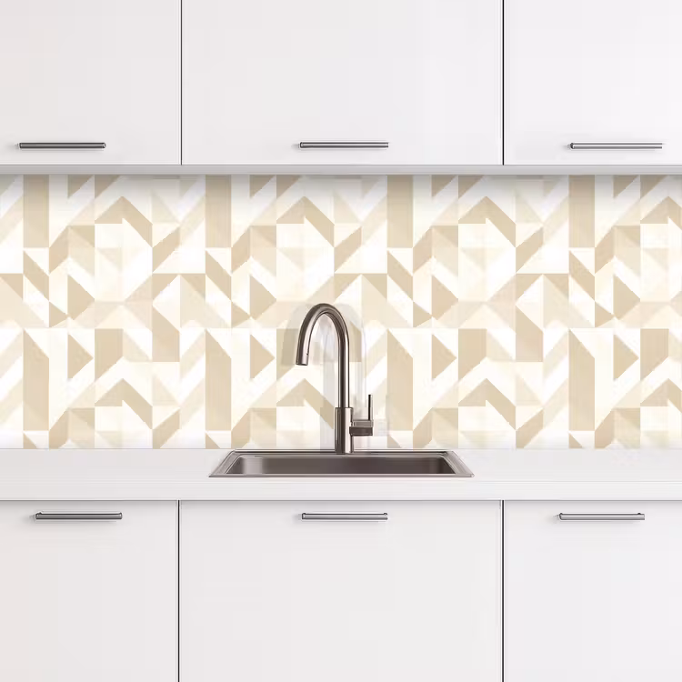 Keuken achterwand - Modern - Abstract - Beige — 4