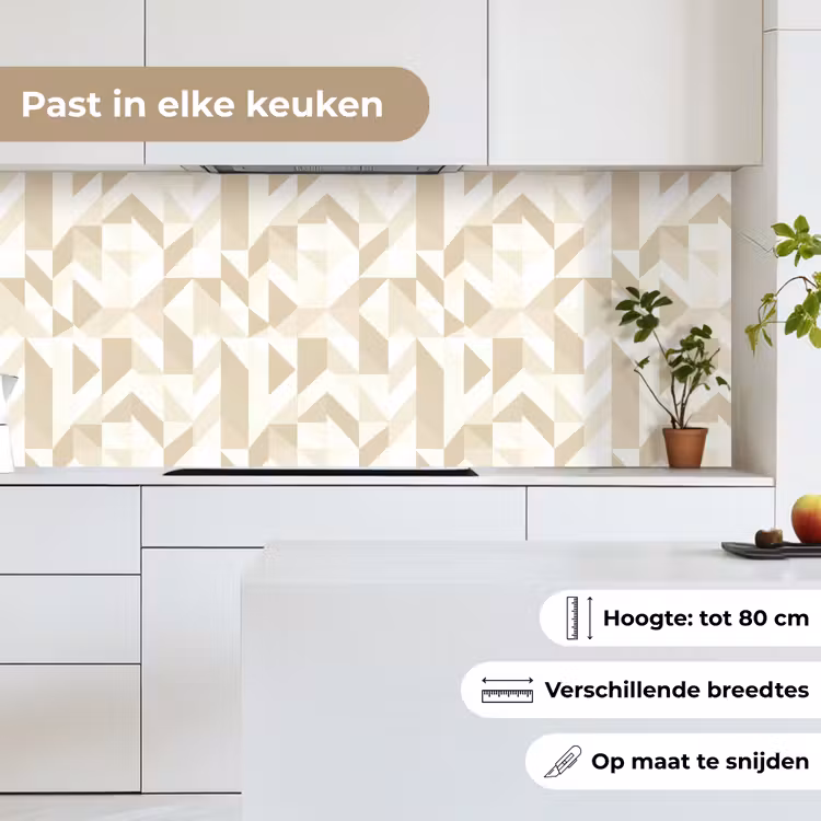 Keuken achterwand - Modern - Abstract - Beige — 7