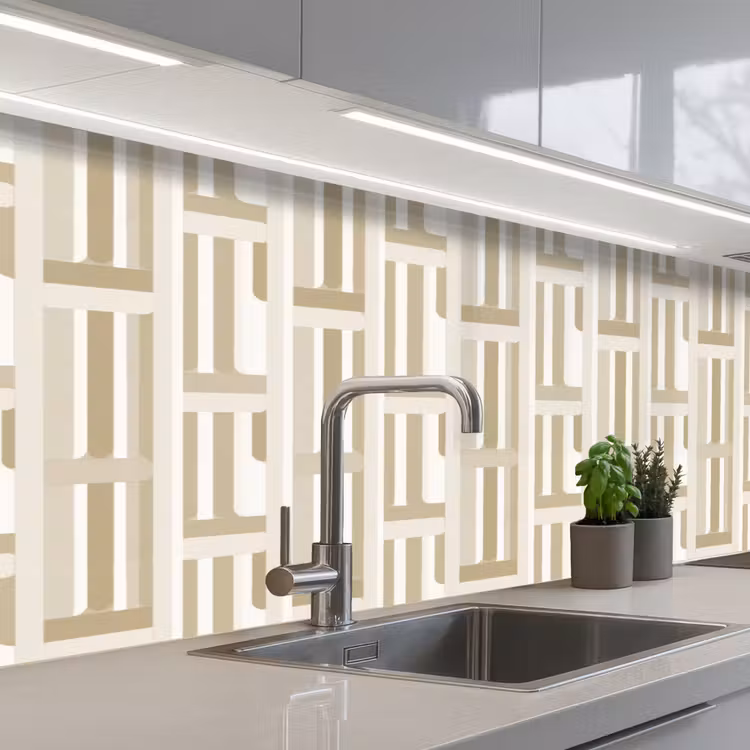 Keuken achterwand - Modern - Geometrisch - Beige — 2