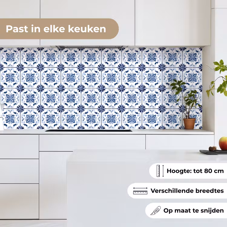 Keuken achterwand - Patroon - Tegel - Blauw — 7