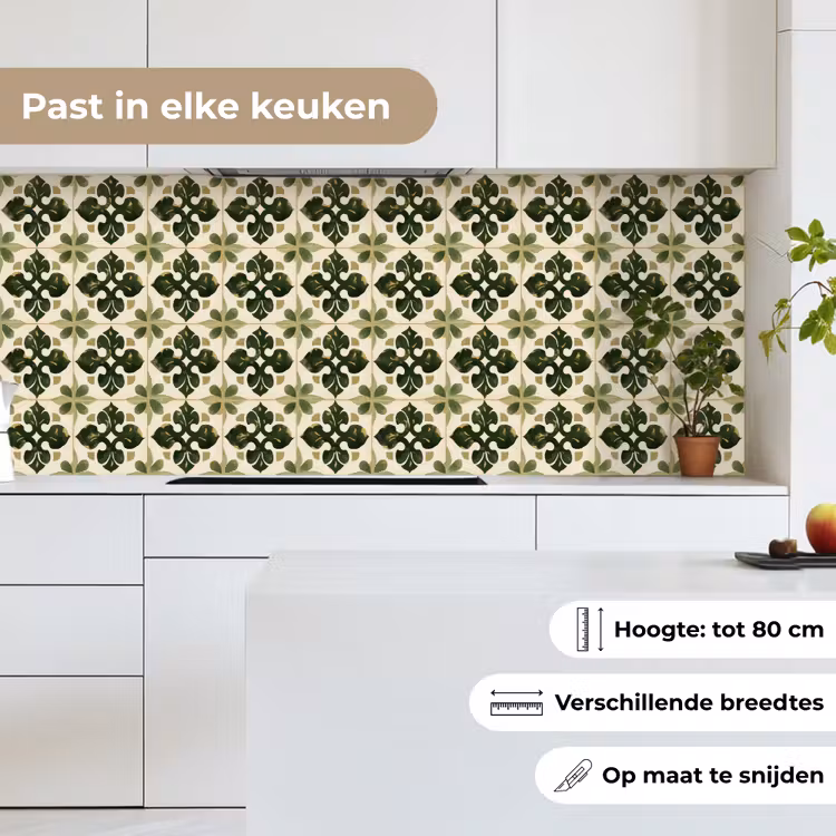 Keuken achterwand - Patroon - Tegel - Groen — 7