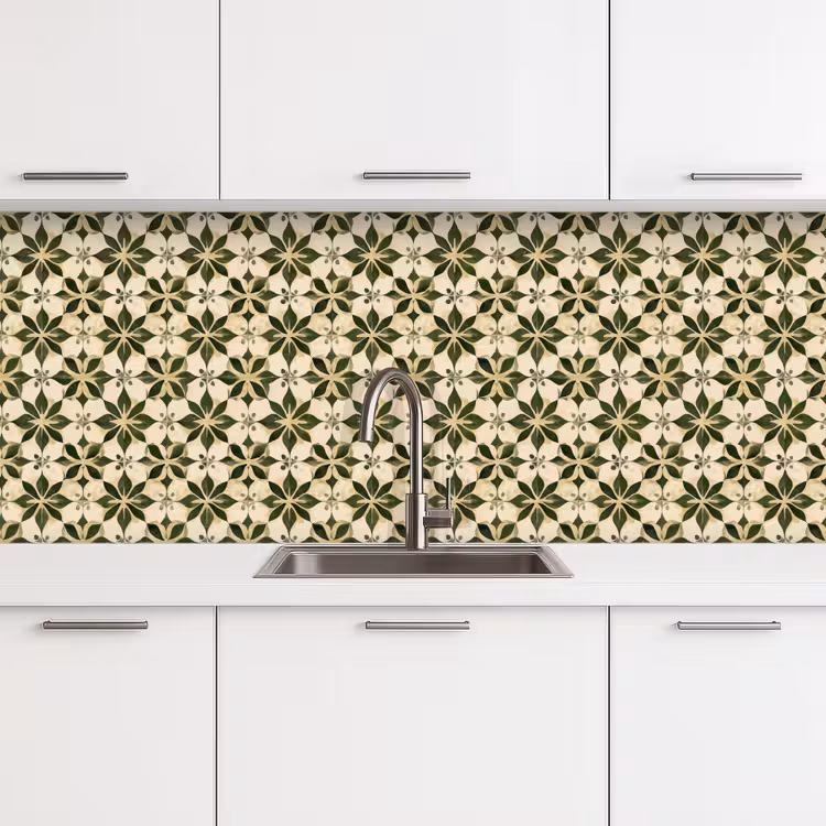 Keuken achterwand - Tegel - Dessin - Groen — 4